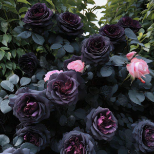 Роза Черная купить по цене от 450р. в интернет-магазине «Посадика» с доставкой почтой в в Покровске и по всей России – [изображение №1].